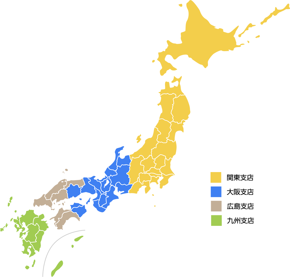 日本地図の画像